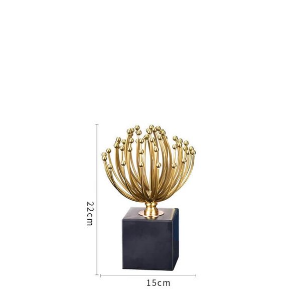 Tượng bông hoa kim loại trang trí