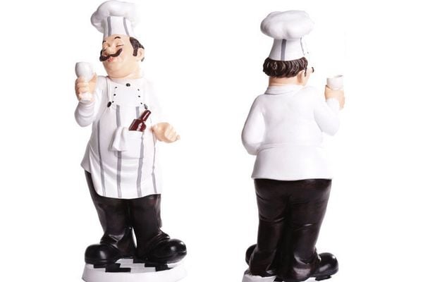 Tượng đầu bếp trang trí MS16