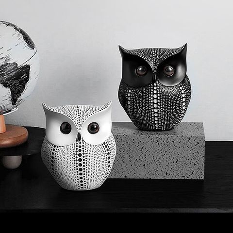 tượng chim cú mèo bắc âu trang trí