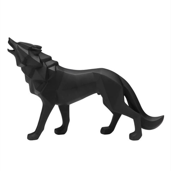 Tượng chó sói origami trang trí