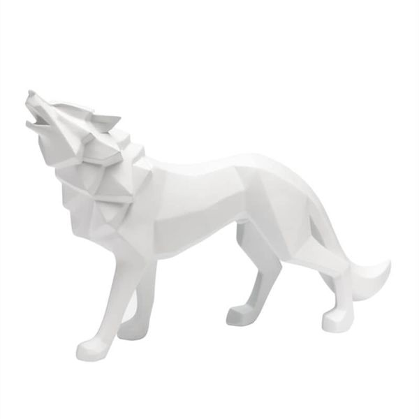 Tượng chó sói origami trang trí