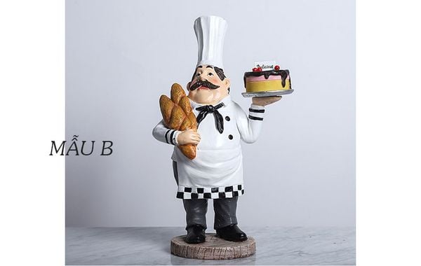 Tượng đầu bếp trang trí tủ rượu