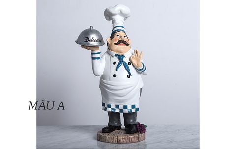 Tượng đầu bếp trang trí tủ rượu