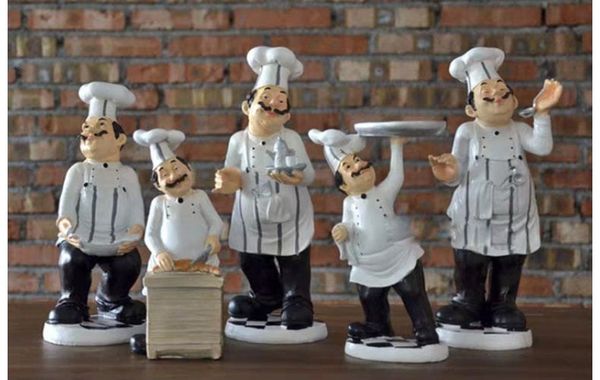 Tượng đầu bếp trang trí MS16