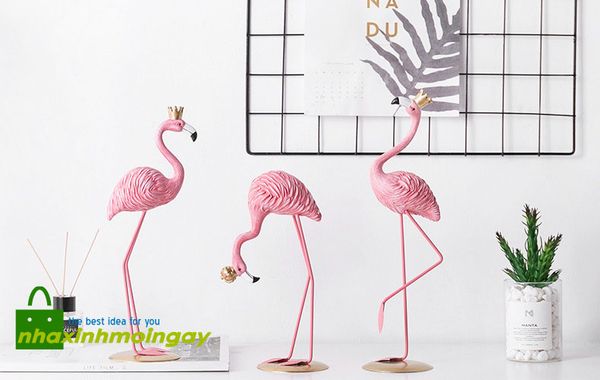 Tượng hồng hạc hoàng gia trang trí