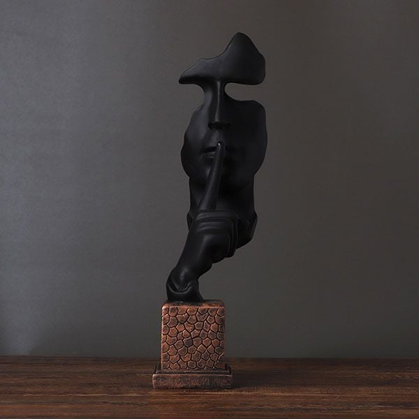 Tượng im lặng trang trí nghệ thuật 02