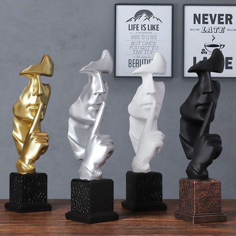 tượng im lặng trang trí nghệ thuật