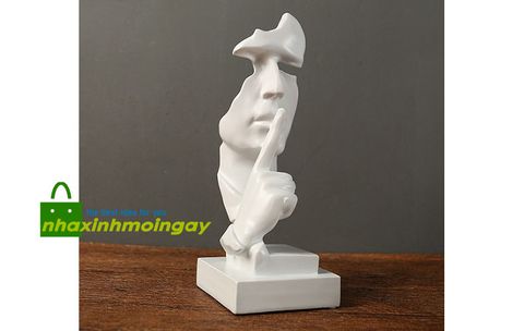 Tượng im lặng trắng đen