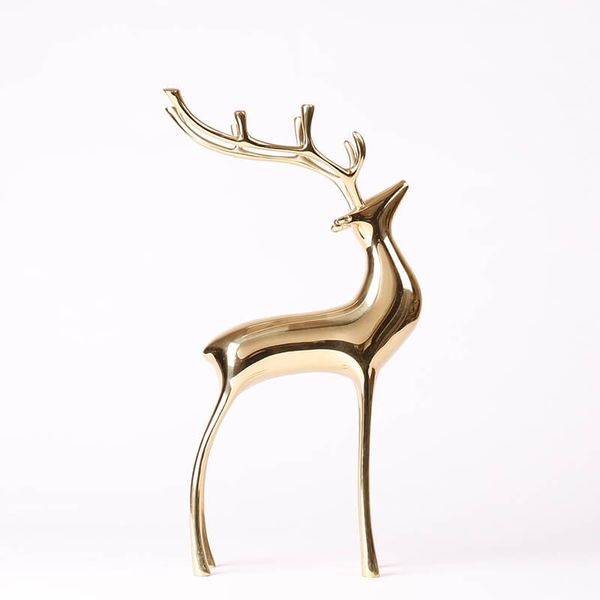 Tượng nai đồng trang trí phòng khách