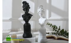Tượng nữ thần hy lạp trắng đen