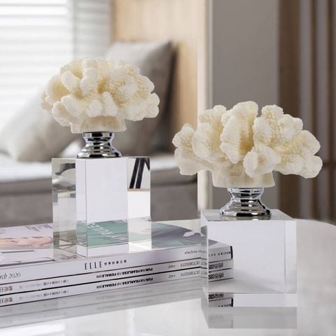 tượng san hô đế thuỷ tinh trang trí