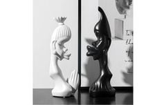 Tượng cô gái Châu Phi trang trí