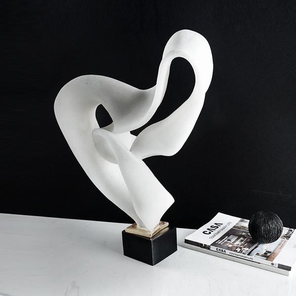 Tượng trang trí uốn lượn trừu tượng