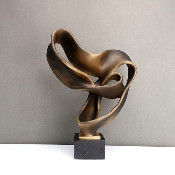 Tượng trang trí uốn lượn trừu tượng