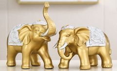 Cặp voi trang trí phòng khách tài lộc