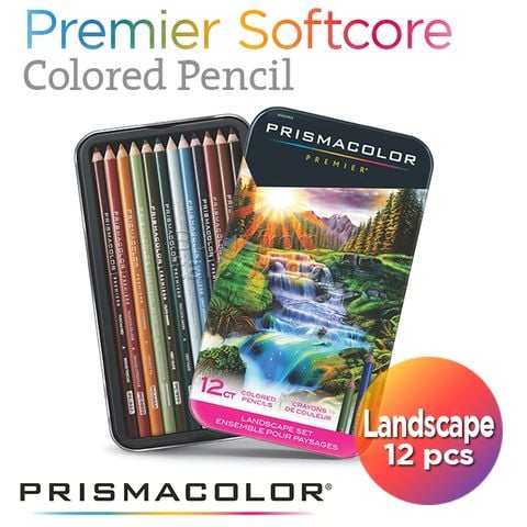 Chì màu Prismacolor Premier, bộ Landscape 12 cây