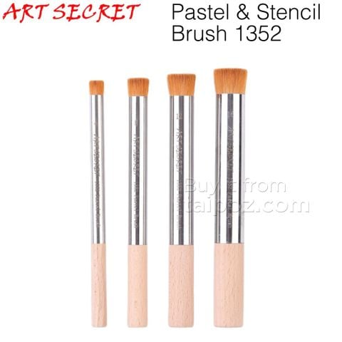 Cọ dặm màu (soft pastel and stencil brush) Art Secret 1352 - bộ 4 cây