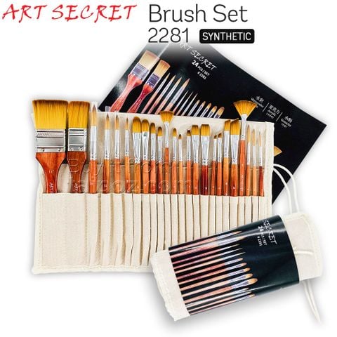 Bộ cọ 24 cây Art Secret + túi đựng cọ