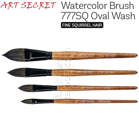 Cọ lưỡi mèo lông sóc Art Secret 777SQ Oval Wash