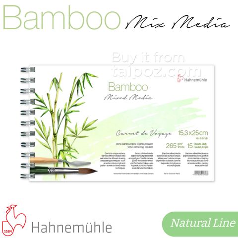 Sổ vẽ mixed media giấy Bamboo Hahnemuhle 265gsm