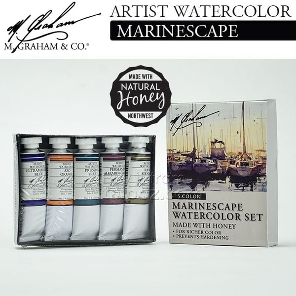 M. Graham Artists' Watercolor 5 x 15ml Set Pacific Northwest