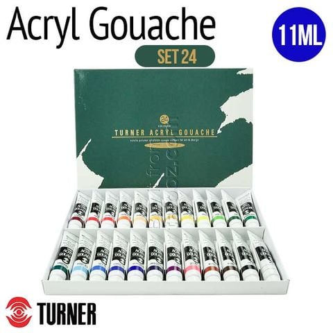 Màu Turner Acryl Gouache tuýp 11ml, set 24