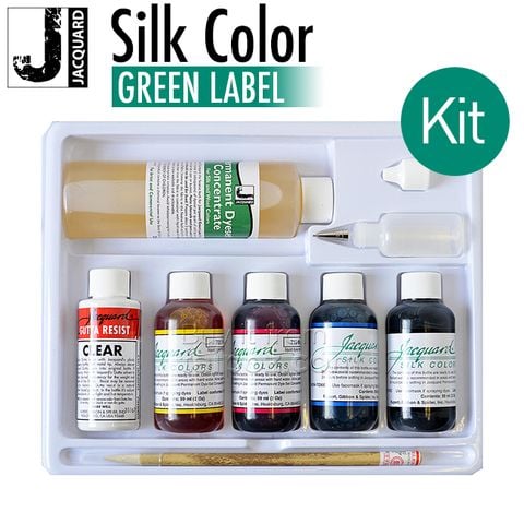 Màu vẽ trên lụa gốc nhuộm Jacquard Green Label, bộ kit