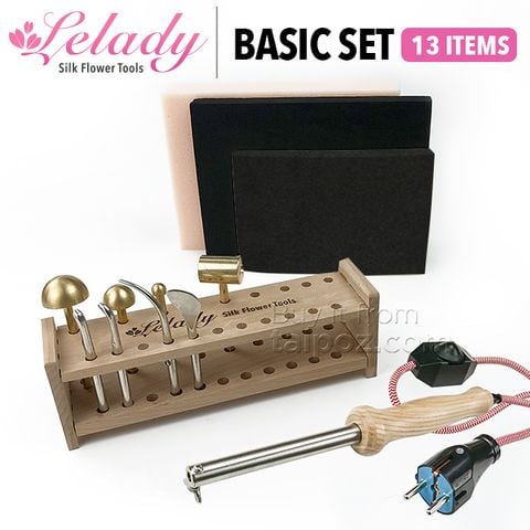 Bộ dụng cụ làm hoa vải, hoa lụa Lelady - Basic set