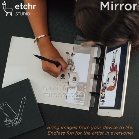 Dụng cụ can nét di động Etchr Mirror dùng với smart phone, máy tính bảng