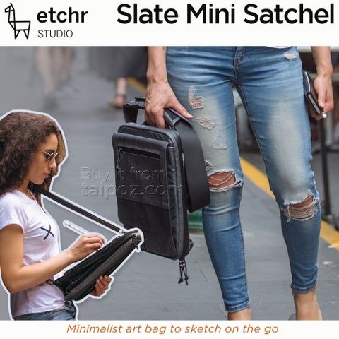 Túi đeo đi vẽ sketch ngoài trời Etchr Slate Mini có thêm chức năng làm bảng vẽ