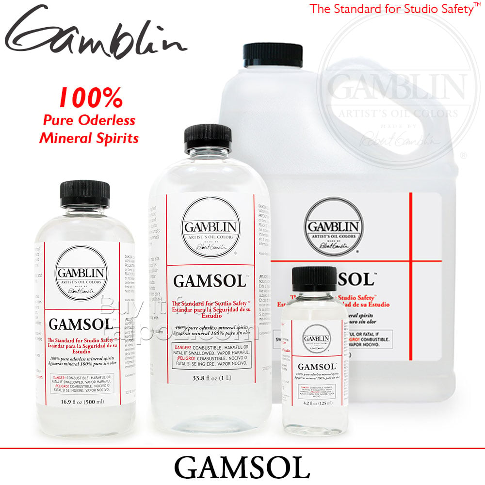 Gamblin Gamsol Odorless Mineral Spirits 33.8 Oz