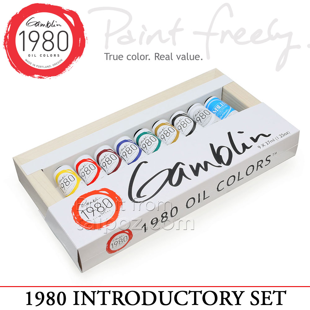 Gamblin : 1980 Oil Paint : 37ml : Introductory Set of 9