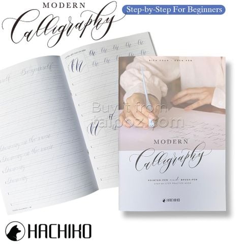 Sổ tự luyện viết chữ Modern Calligraphy Hachiko