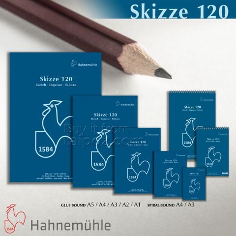 Sổ vẽ chì Hahnemuhle Skizze 120