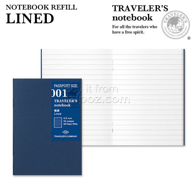 Sổ kẻ ly ngang 001 Midori - passport size – Taipoz
