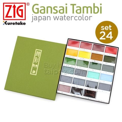 Màu nước Gansai Tambi, bộ 24 màu