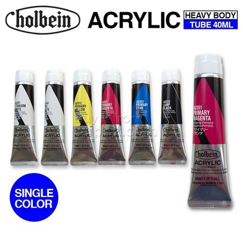 Màu Acrylic Holbein Heavy Body 40ml, màu lẻ