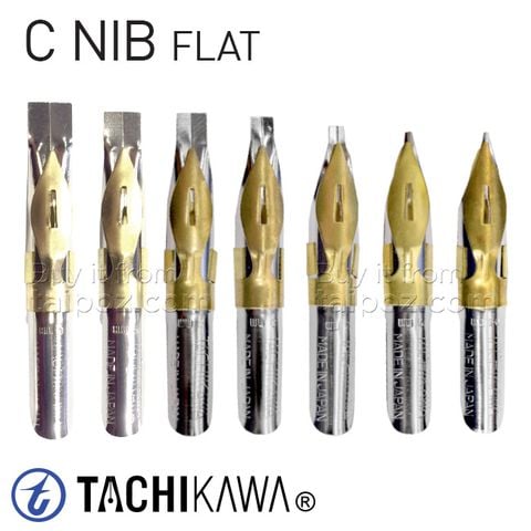 Ngòi Tachikawa C nib (flat nib)