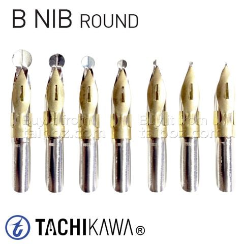 Ngòi Tachikawa B nib (round nib)