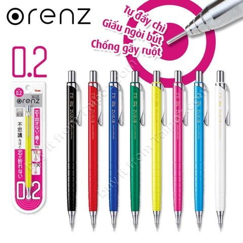 Bút chì kim Pentel Orenz 0.2mm, thân nhựa