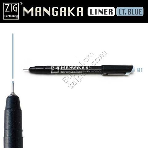 Bút đi nét Zig Mangaka, Light Blue - cây lẻ