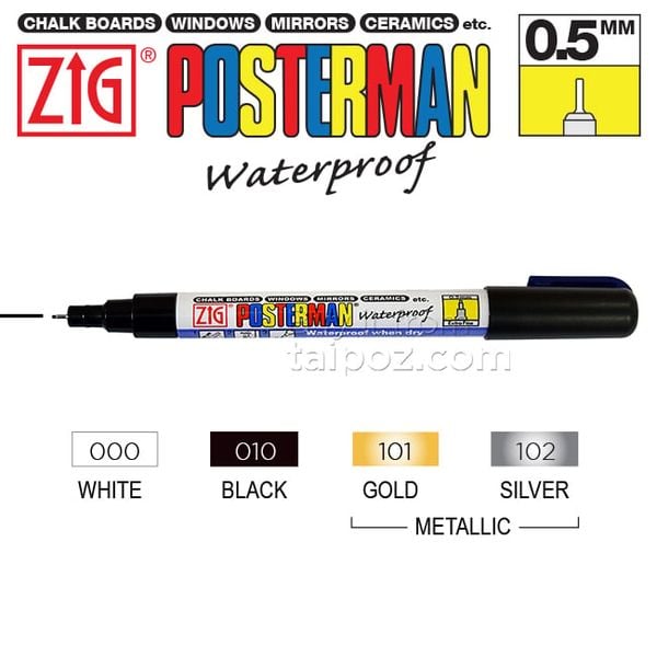 Zig Posterman Extra Fine PMA10 White