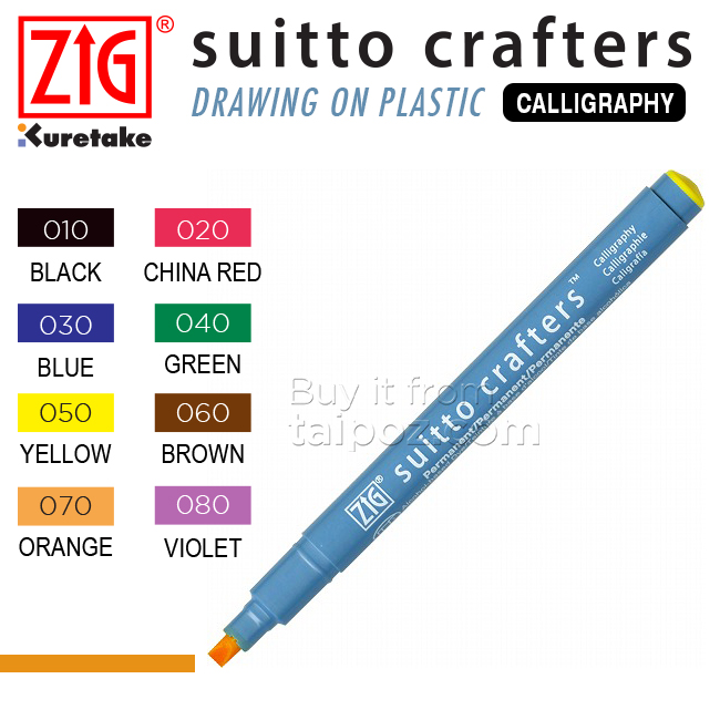 Bút vẽ trên nhựa Zig Suitto Crafters, Calligraphy – Taipoz