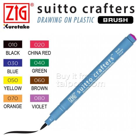 Bút vẽ trên nhựa Zig Suitto Crafters, Brush