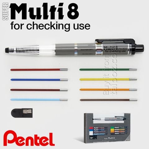 Bút Pentel Super Multi 8 (8 colored leads)