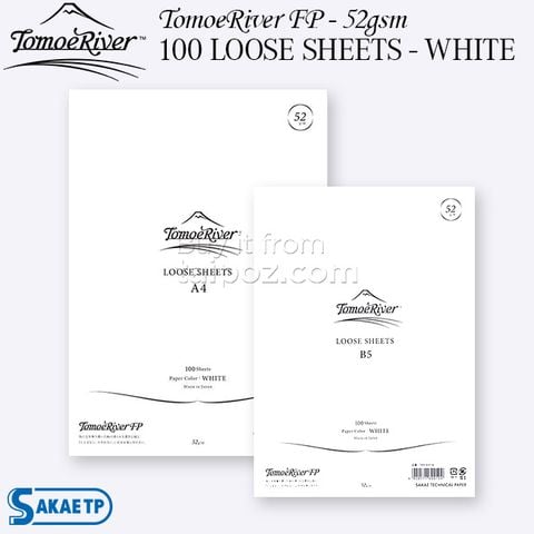 Giấy Tomoe River, tập 100 tờ lẻ - White