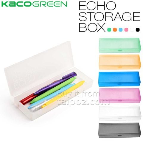 Hộp bút nhựa trong Kaco Echo