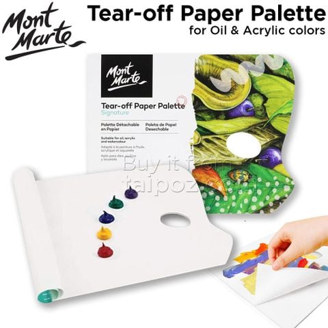 Bảng pha màu giấy Mont Marte Tear Off Paper Palette