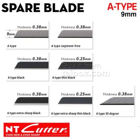 Lưỡi dao trượt 9mm NT Cutter A-type