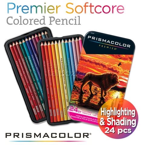 Chì màu Prismacolor Premier, bộ Highlighting & Shading 24 cây